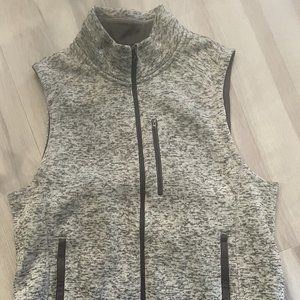 Beverly Hills Polo Club Men's Sweater Vest Size XL Full Zipper - Gray